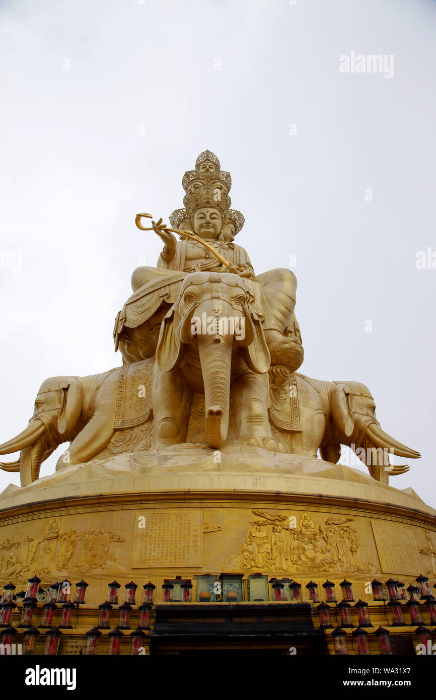 Mount emei samantabhadra bodhisattva Stock Photo