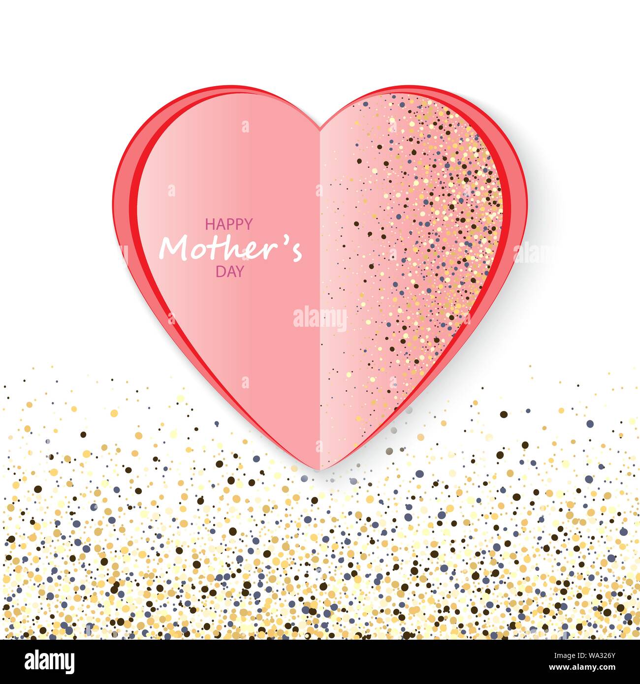 Gold heart background Stock Vector Images - Alamy