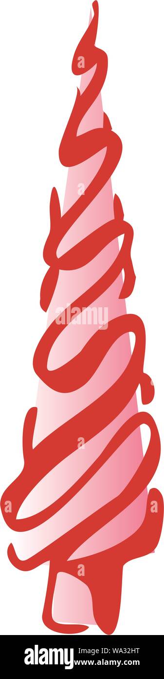 Vector isolated hand draw Christmas toy on a white background Stock Vector