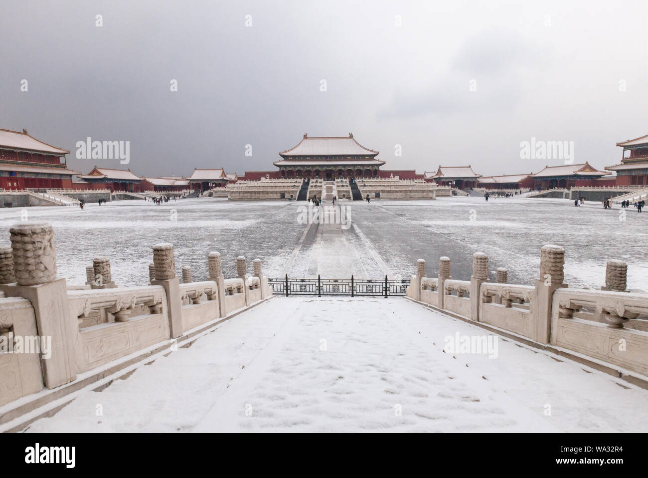 The Palace Museum in Beijing - the hall of supreme harmony Stock Photo