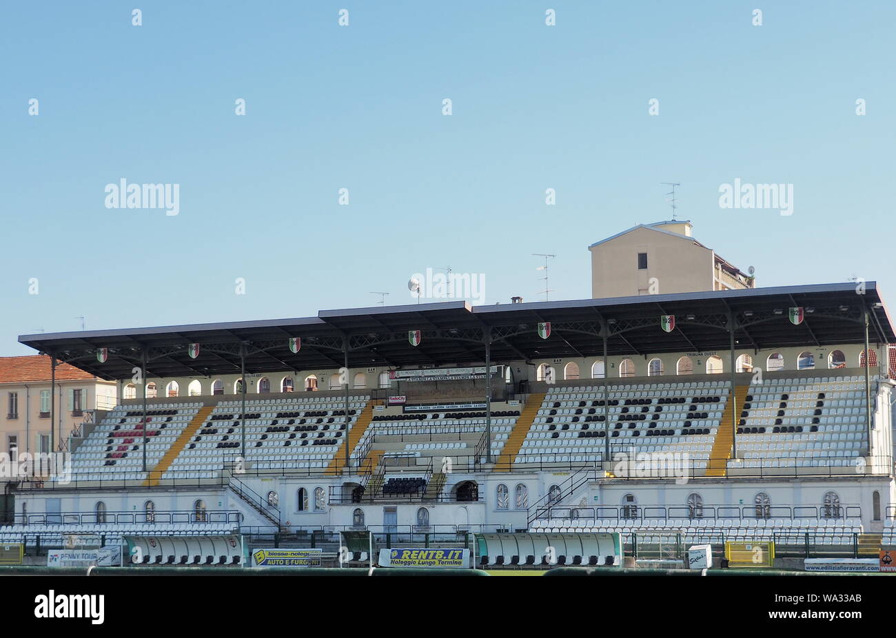 Vercelli, Piedmont, 15 AUgust 2019: Silvio Piola stadium in Vercelli,  Piedmont, Italy Stock Photo - Alamy