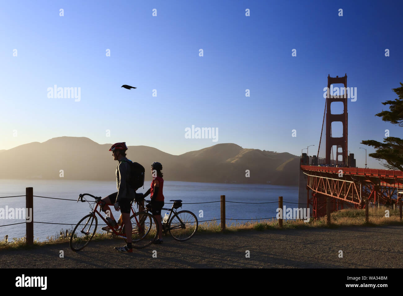 Golden gate bridge in San Francisco Stock Photo