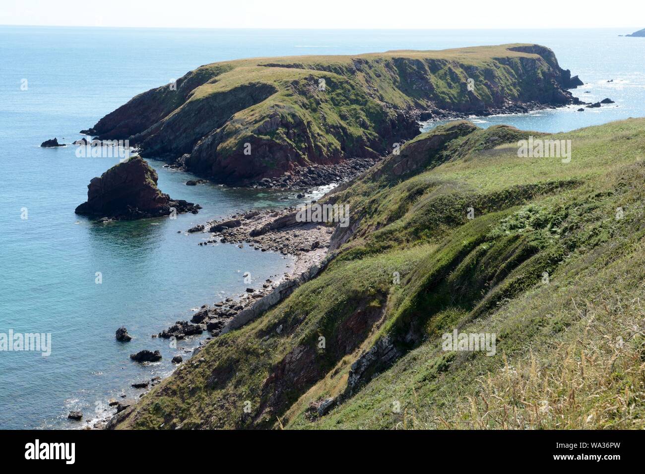 Gateholm a small tidal island on the West coast of Pembrokeshire  known for Romano British remains Wales Cymru UK Stock Photo