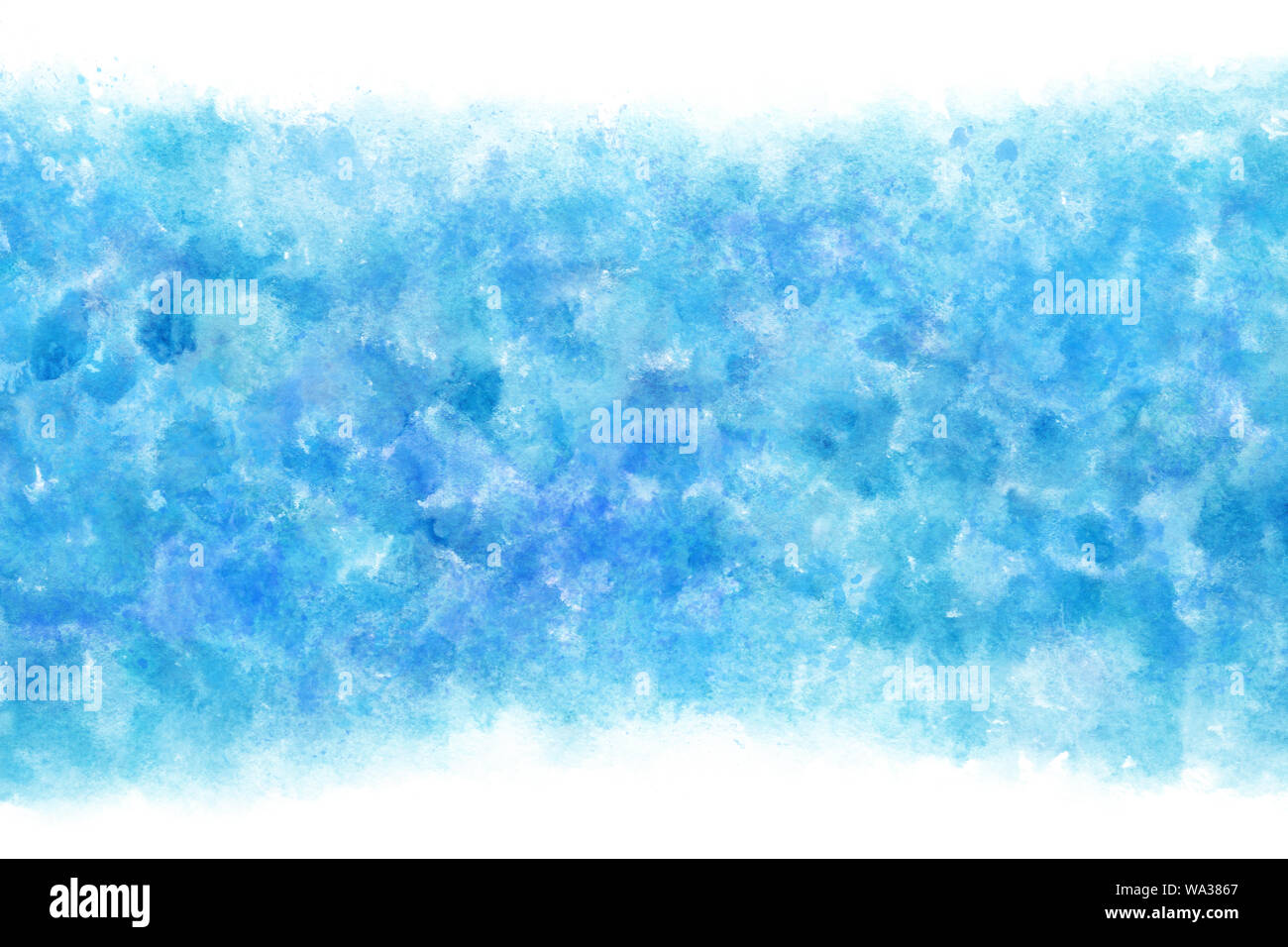 Pastel Color Summer Blue Sky Abstract Or Cool Natural Watercolor Hand Paint Background Stock Photo Alamy