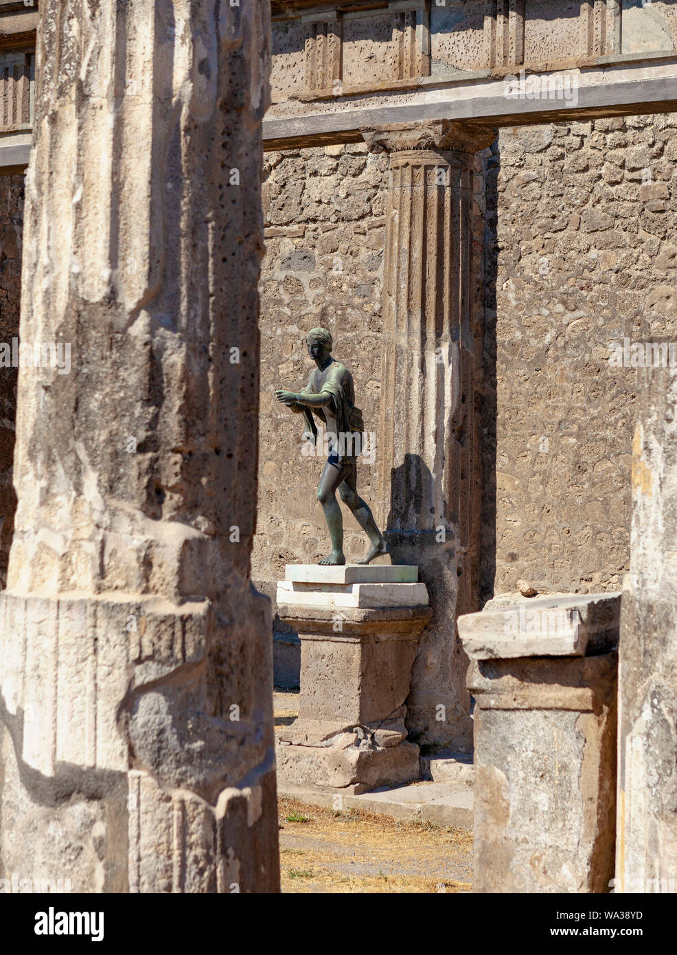Statue of Apollo, Pompeii Stock Photo Alamy