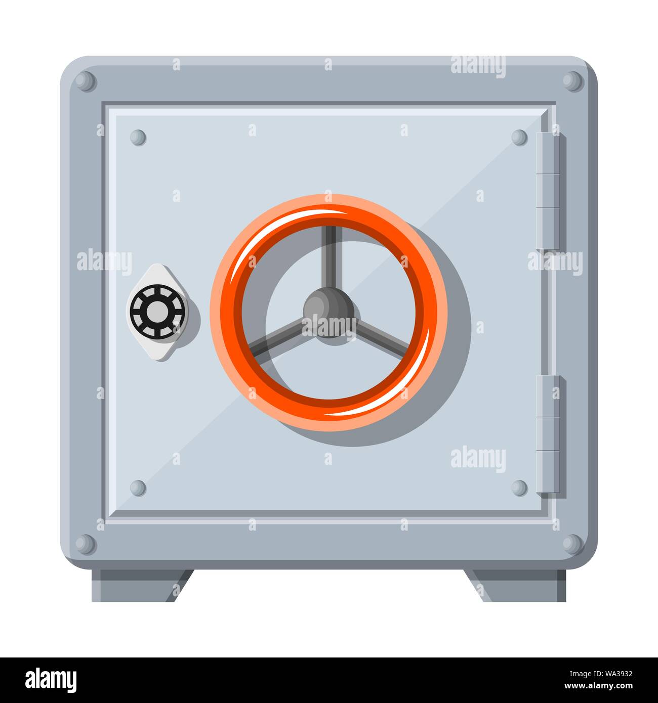 Metallic safe box with closed door for money Stock Vector Image & Art ...