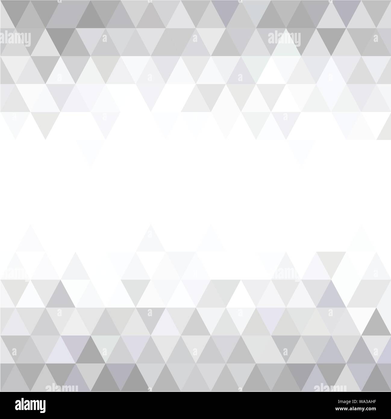 Grey Triangular Mosaic Abstract Seamless Pattern, Abstract geometric background, low poly triangular style Stock Vector