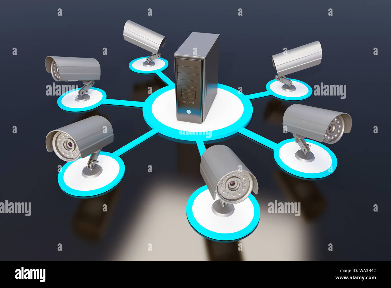 3d rendering cctv camera security hi-res stock photography and images ...