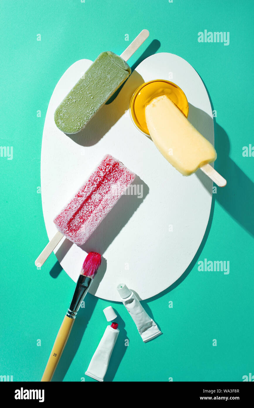 Color of ice cream Stock Photo