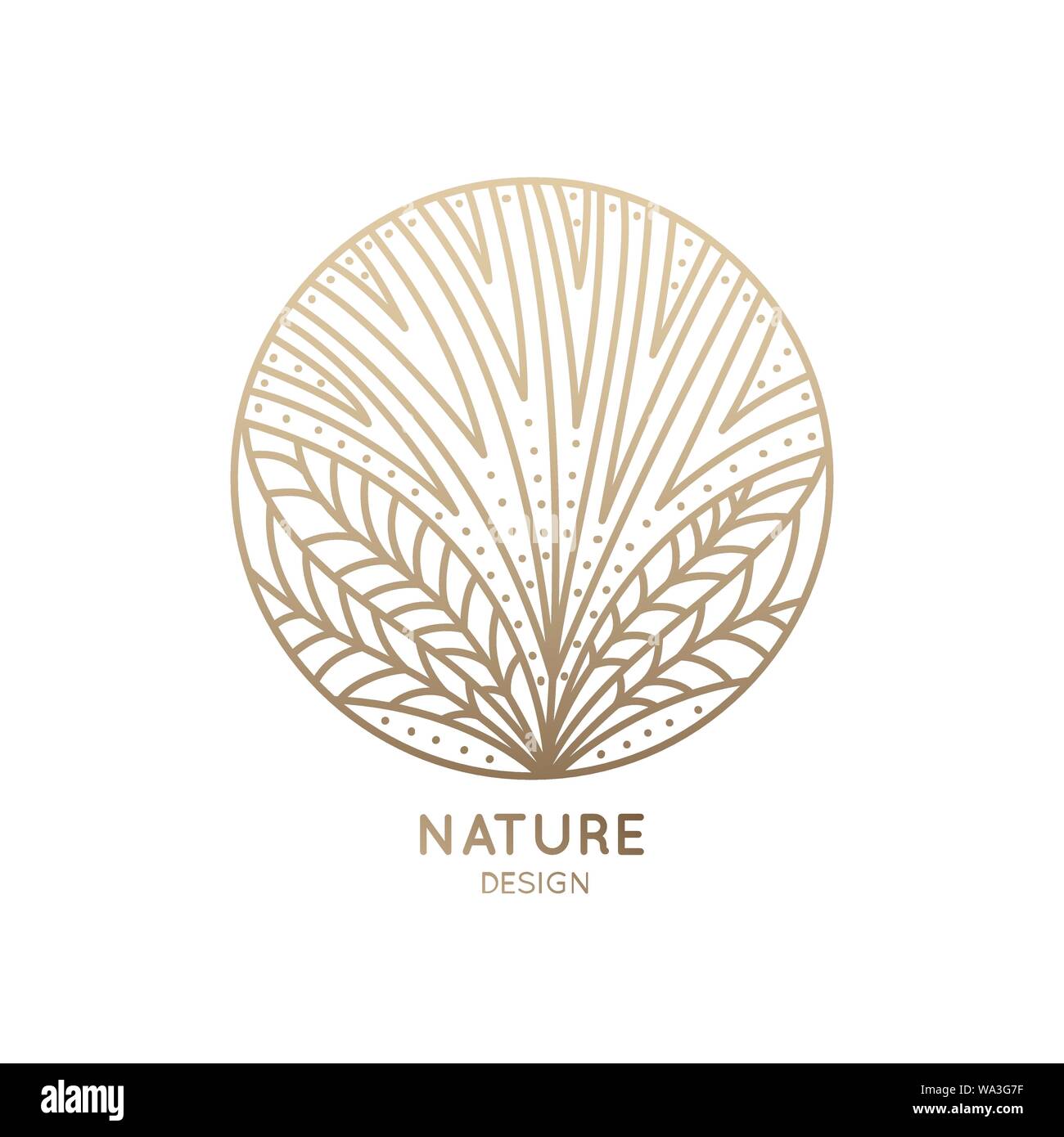 Logo flower with petals Stock Vector