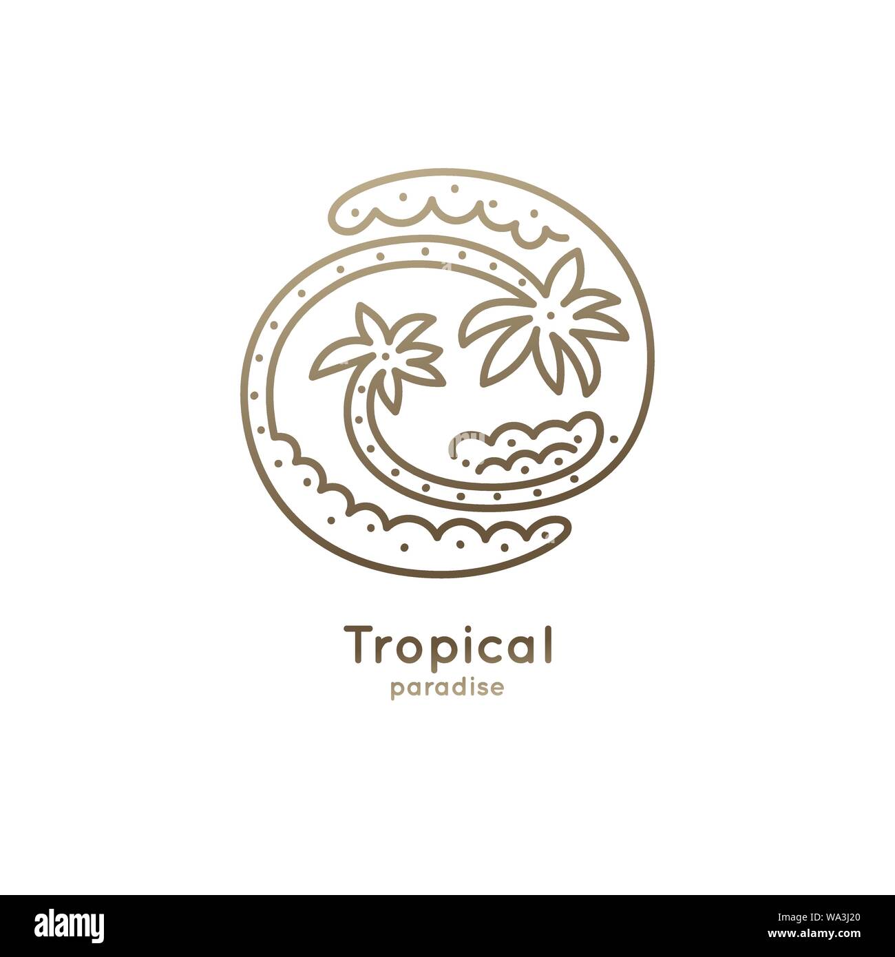Logo Tropics illustration Stock Vector Image & Art - Alamy