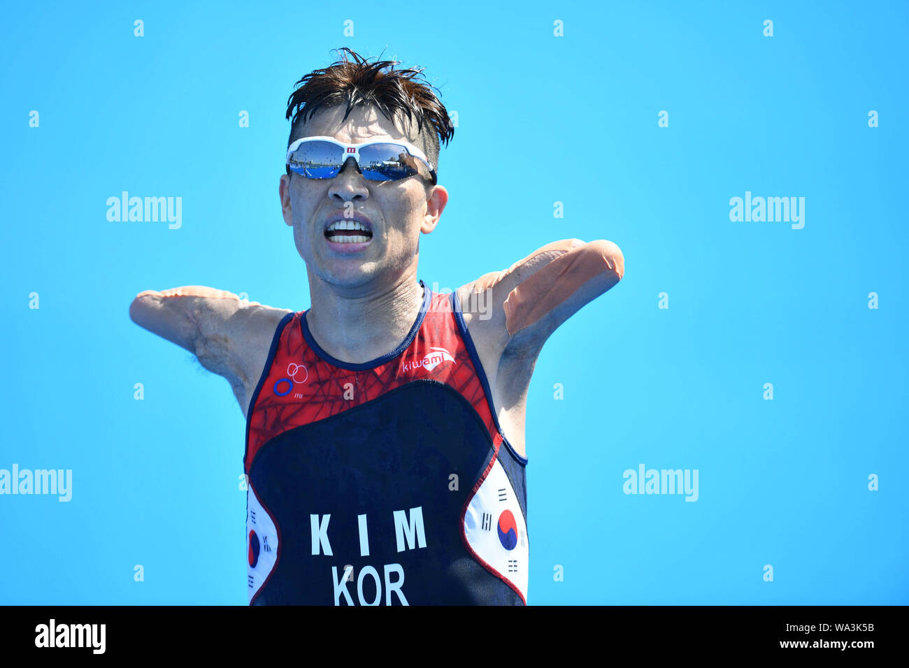 Odaiba Tokyo Japan Credit Matsuo 17th Aug 19 Hwang Tae Kim Kor Triathlon 19 Itu Para Triathlon World Cup Men S Pts3 Tokyo In Odaiba Tokyo Japan Credit Matsuo K Aflo Sport Alamy Live