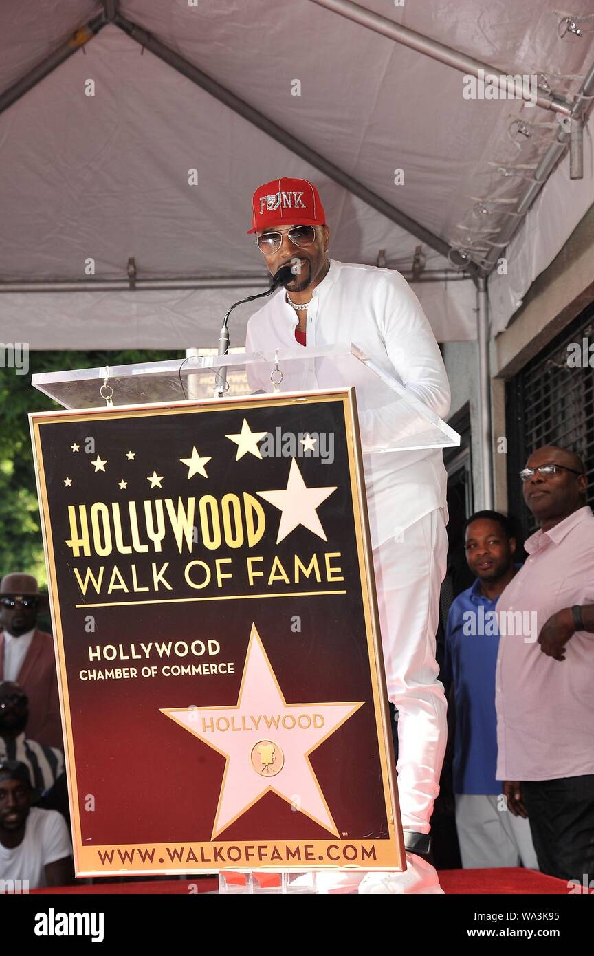 Los Angeles, CA. 16th Aug, 2019. Teddy Riley at the induction ceremony for Star on the Hollywood Walk of Fame for Teddy Riley, Hollywood Boulevard, Los Angeles, CA August 16, 2019. Credit: Michael Germana/Everett Collection/Alamy Live News Stock Photo