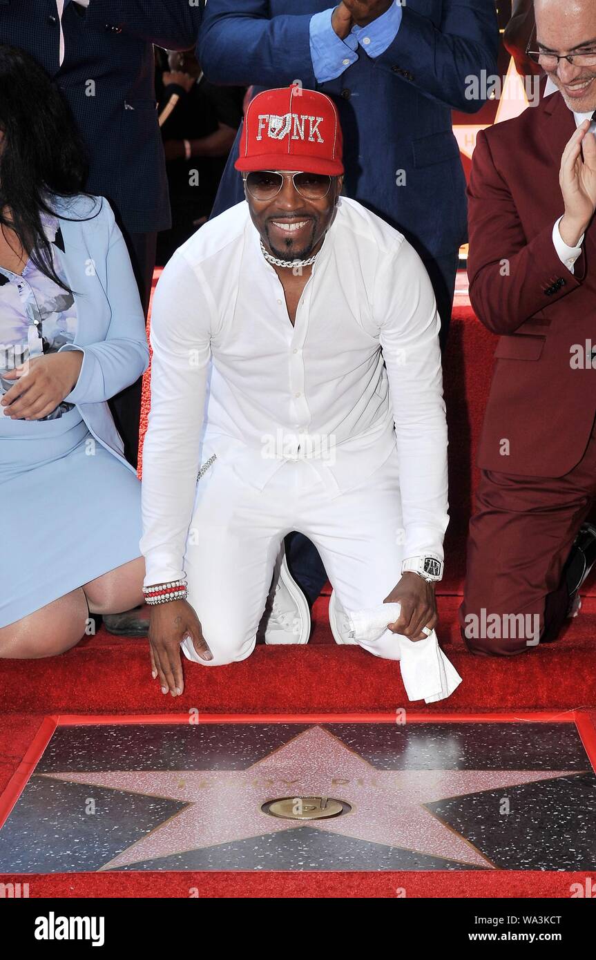 Los Angeles, CA. 16th Aug, 2019. Teddy Riley at the induction ceremony for Star on the Hollywood Walk of Fame for Teddy Riley, Hollywood Boulevard, Los Angeles, CA August 16, 2019. Credit: Michael Germana/Everett Collection/Alamy Live News Stock Photo