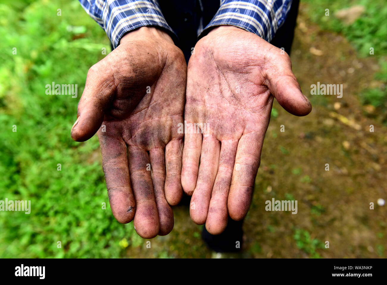 Ultra Rough Hand Skin rough hi-res stock photography and images - Alamy