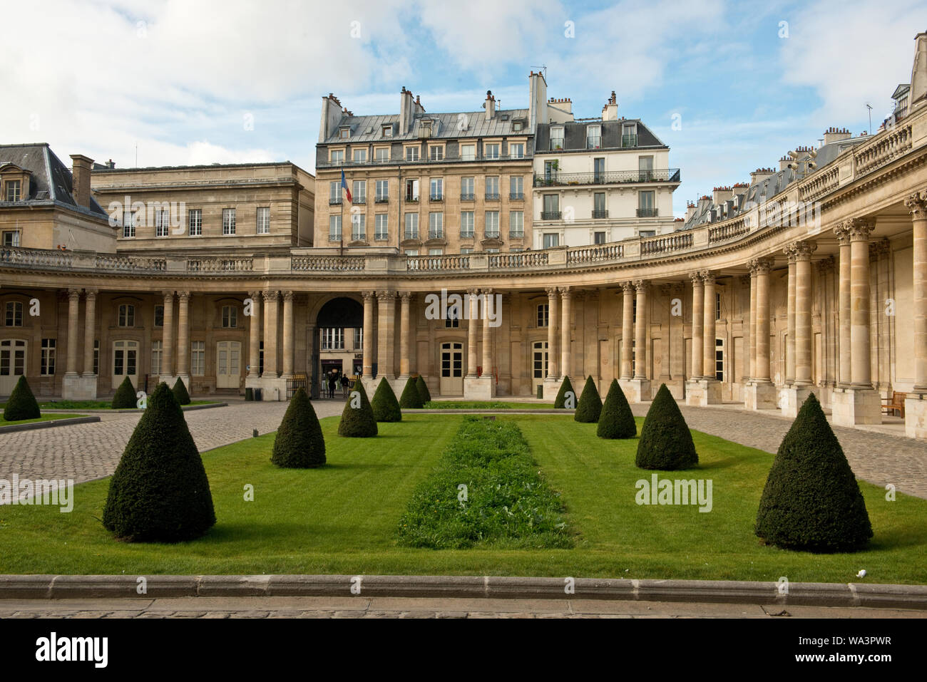 Gardens of Hotel de Soubise (National Archives Office) in Paris Stock Photo