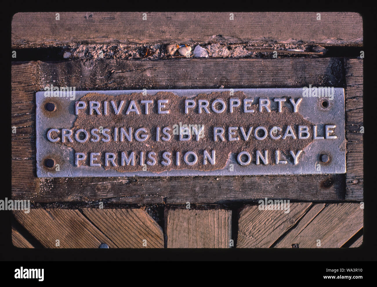 Boardwalk disclaimer, Seaside Heights, New Jersey Stock Photo