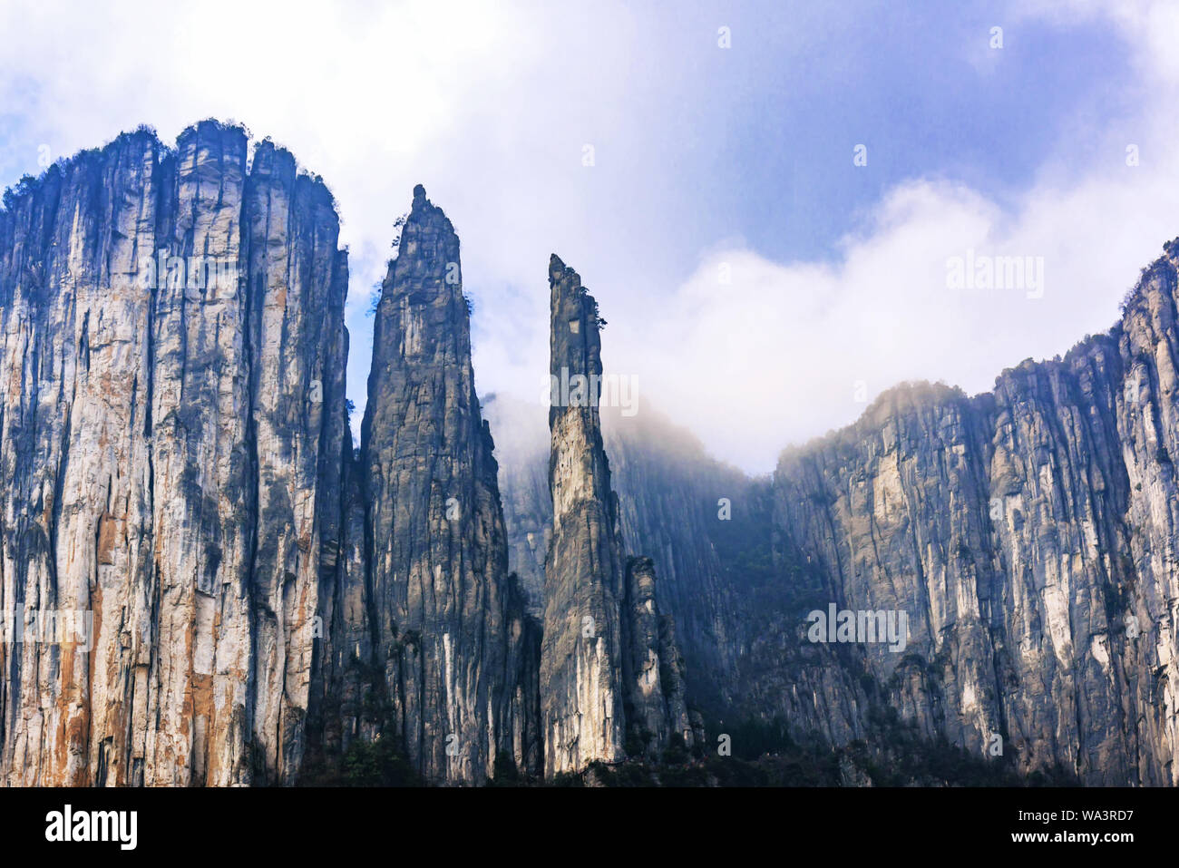 Hubei enshi grand canyon scenery Stock Photo
