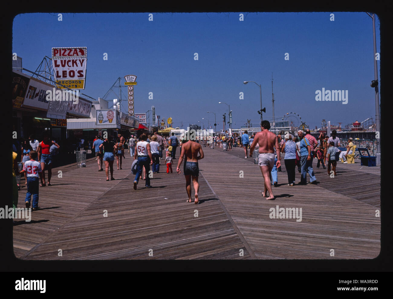 Boardwalk, Seaside Heights, New Jersey Stock Photo