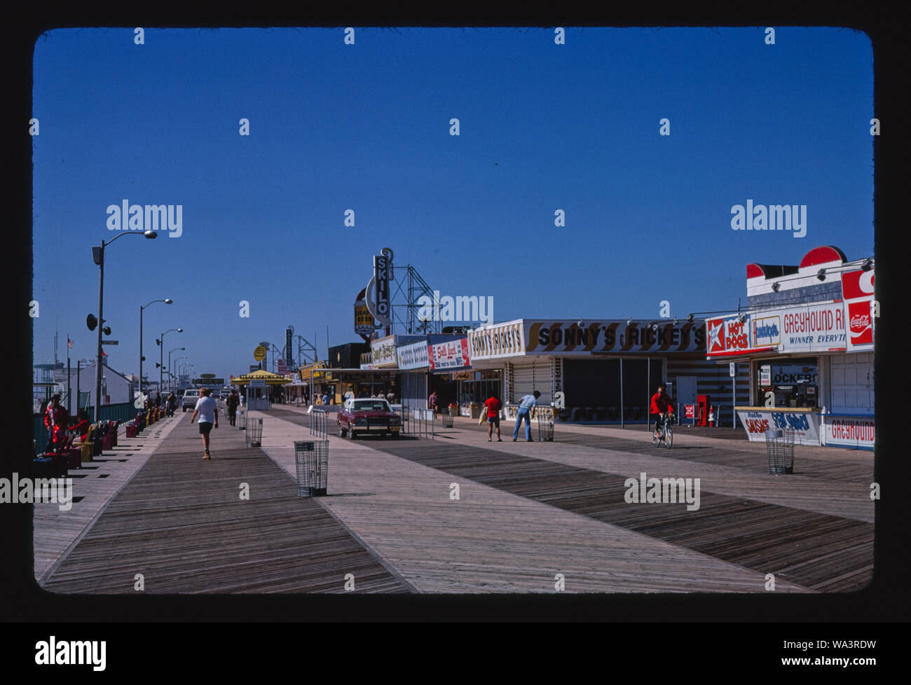 Boardwalk, Seaside Heights, New Jersey Stock Photo
