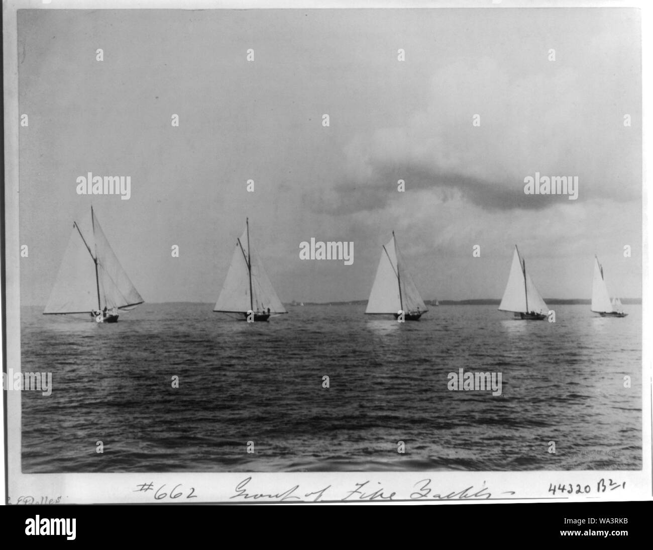 Boat races] Group of five yachts Stock Photo Alamy