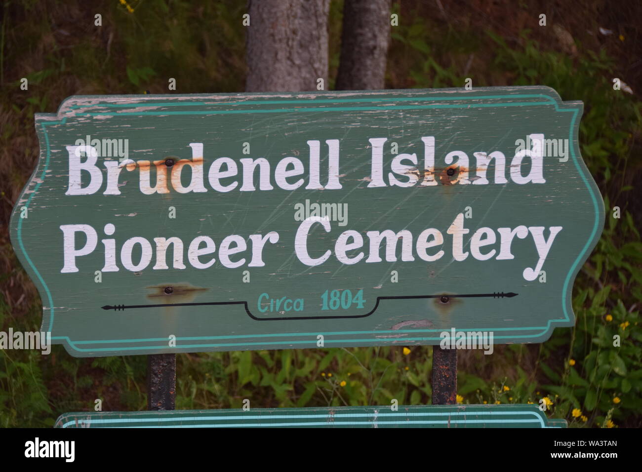 Brudenell island pioneer cemetery hires stock photography and images