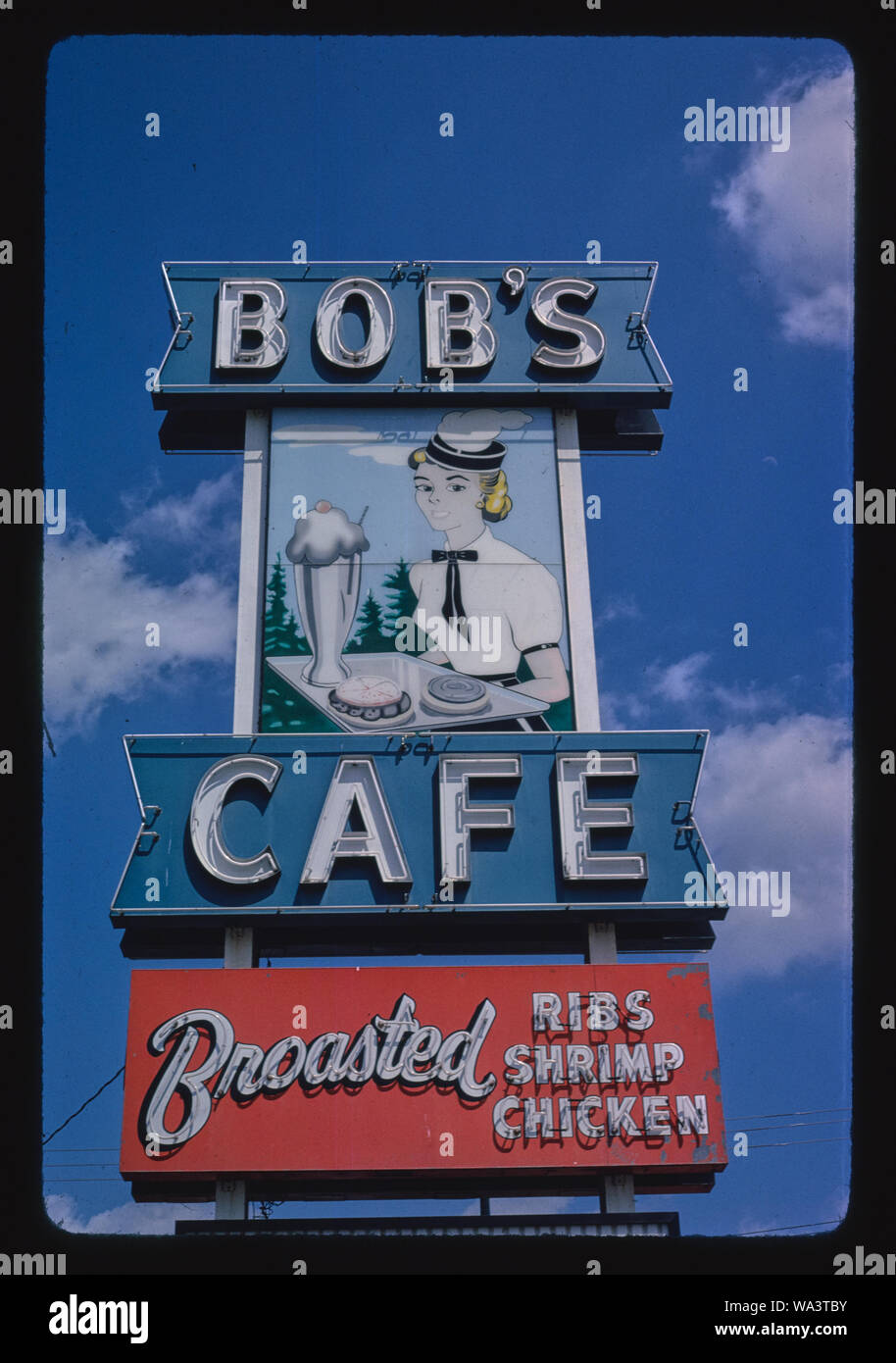 Bobs cafe sign hires stock photography and images Alamy