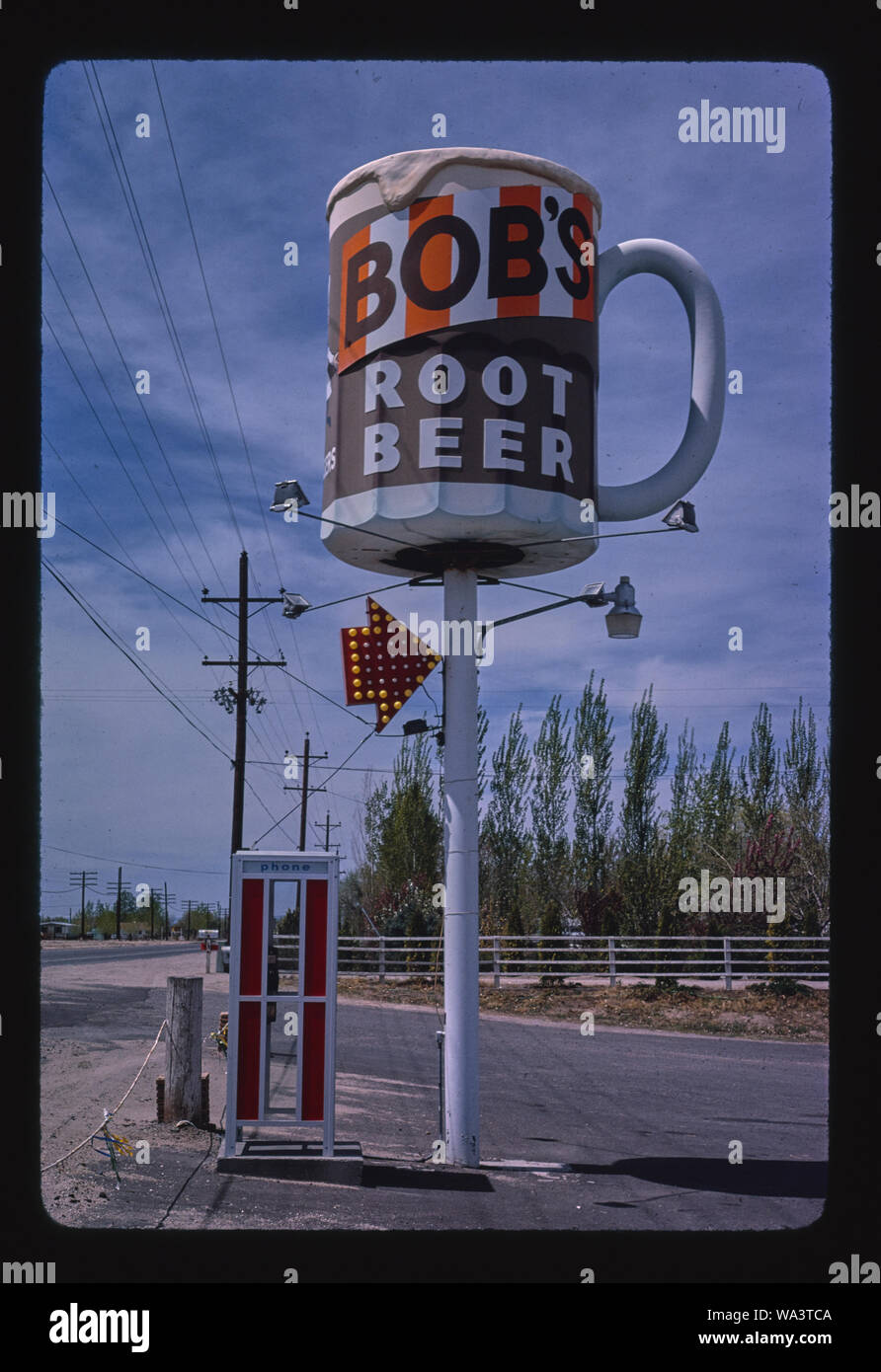 Bob's Root Beer sign, Fallon, Nevada Stock Photo - Alamy