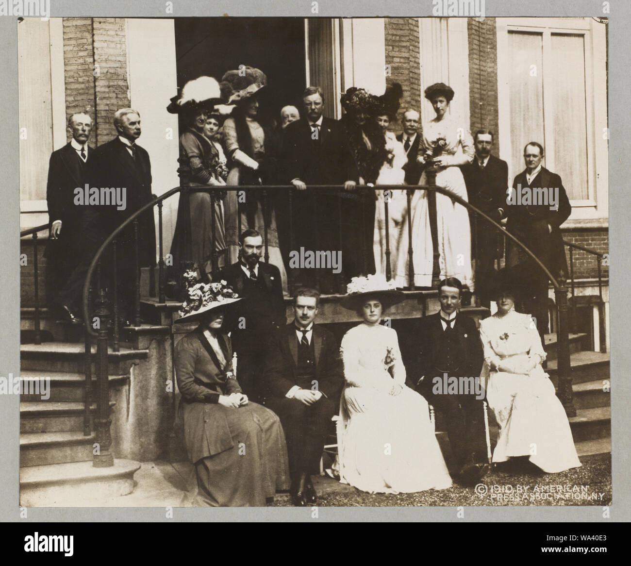 Bottom row, Miss Ethel Roosevelt, Mr. Hibbon [i.e. Hibben], 1st Sec'y