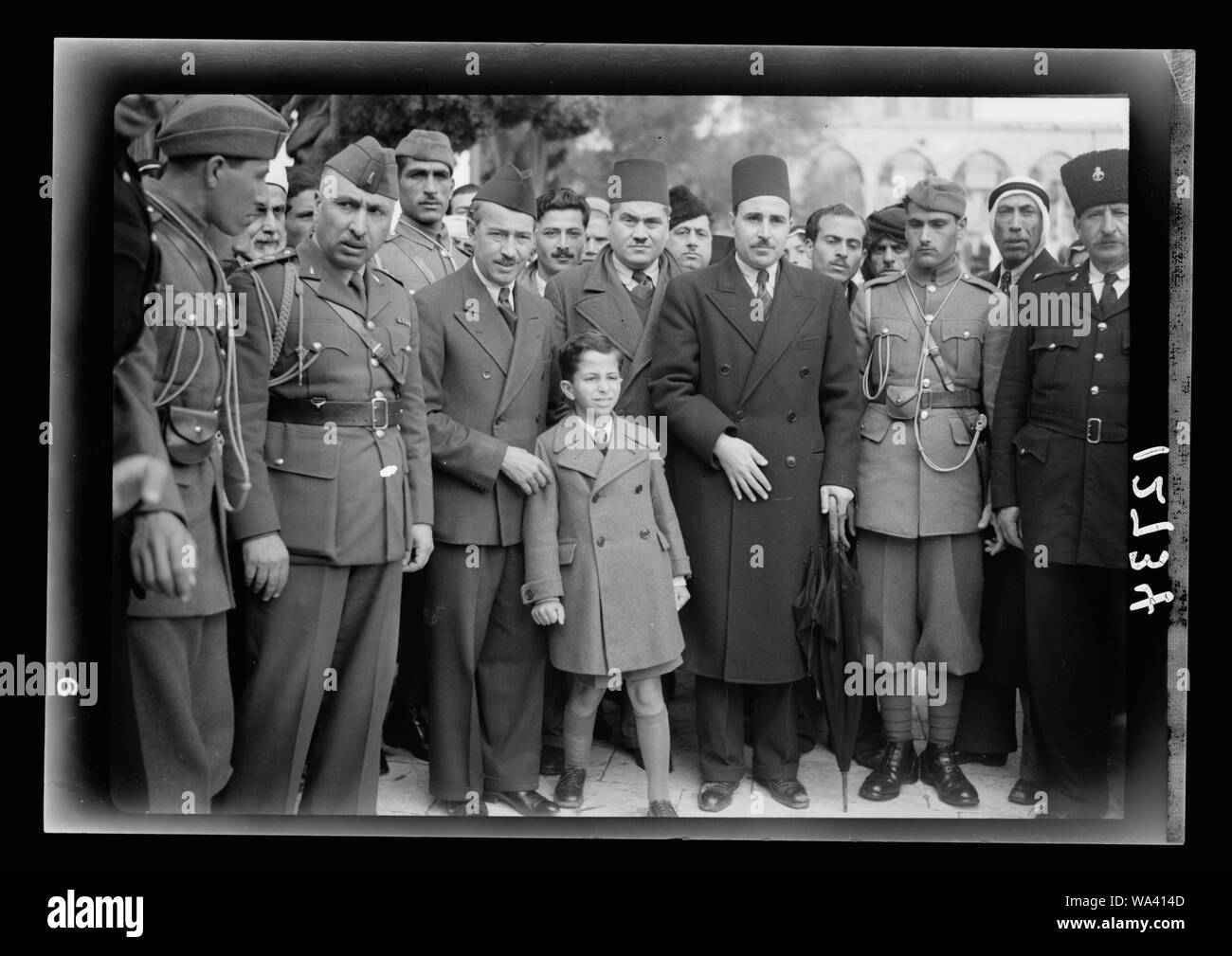 Boy King Feisal II of Iraq, closer up [Mosque alAqsa] Stock Photo Alamy