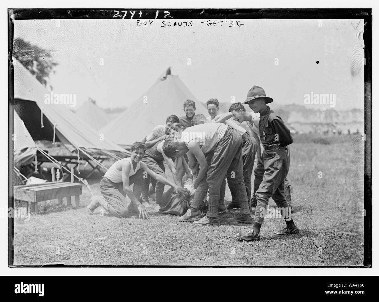 Boy Scouts Gettysburg Stock Photo Alamy