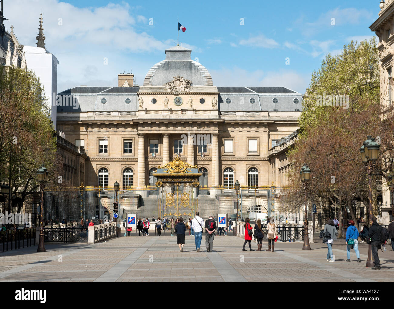 Palais de Justice (Palace of Justice) building. Paris, France. Stock Photo