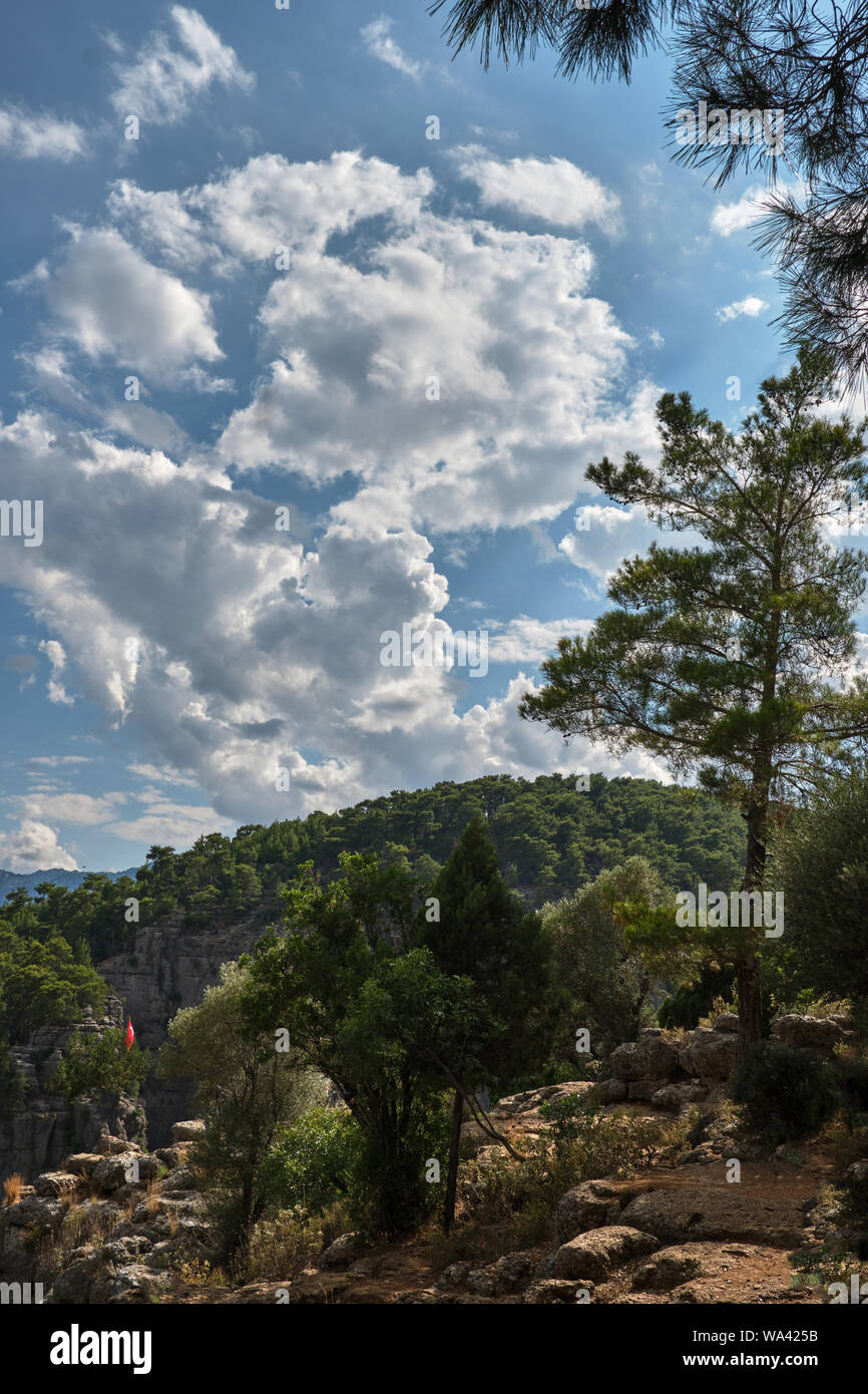 Tazi Canyon in Antalya on sunny day Stock Photo