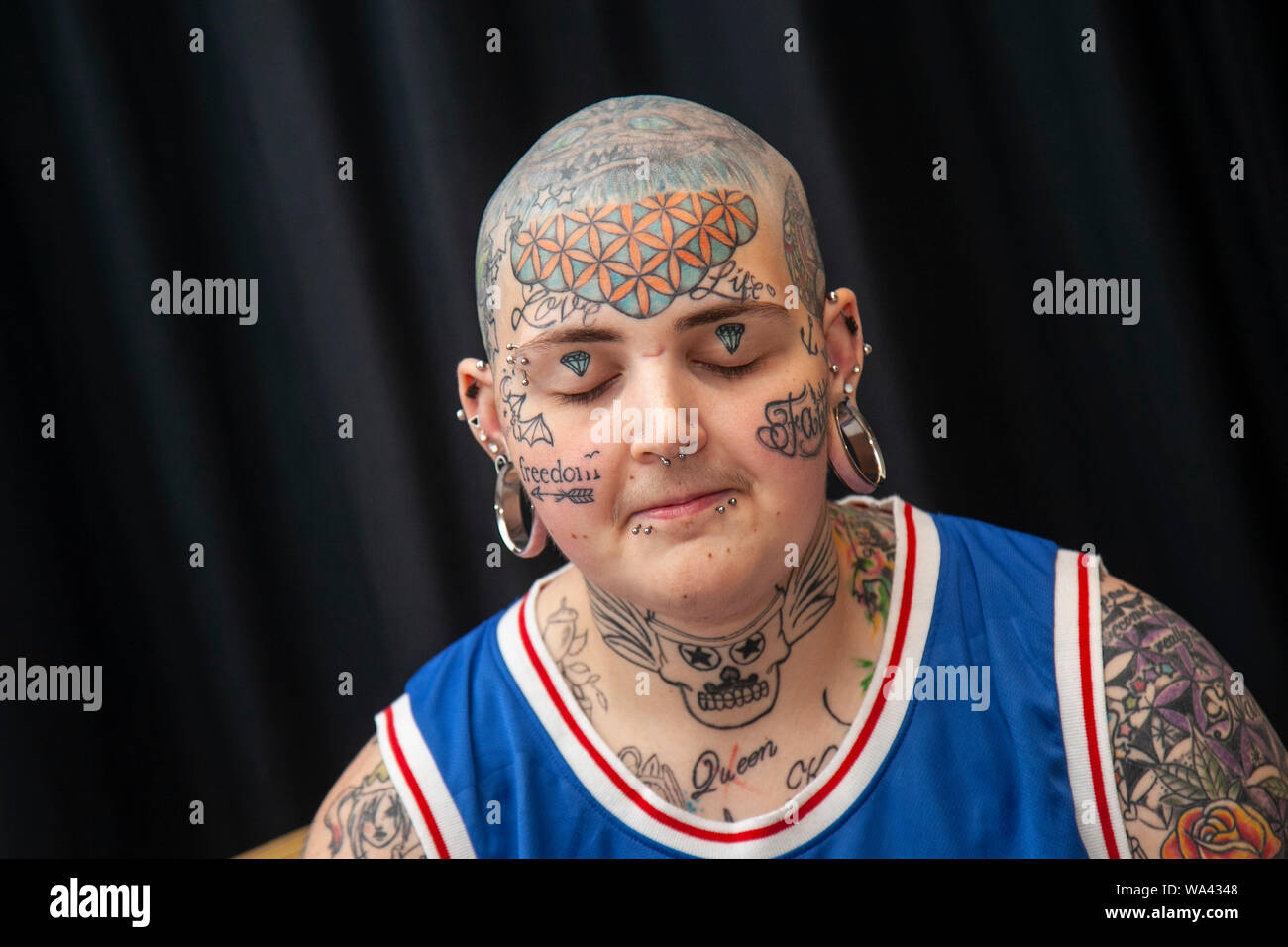 Tattoo pierced face hi-res stock photography and images - Page 2 - Alamy