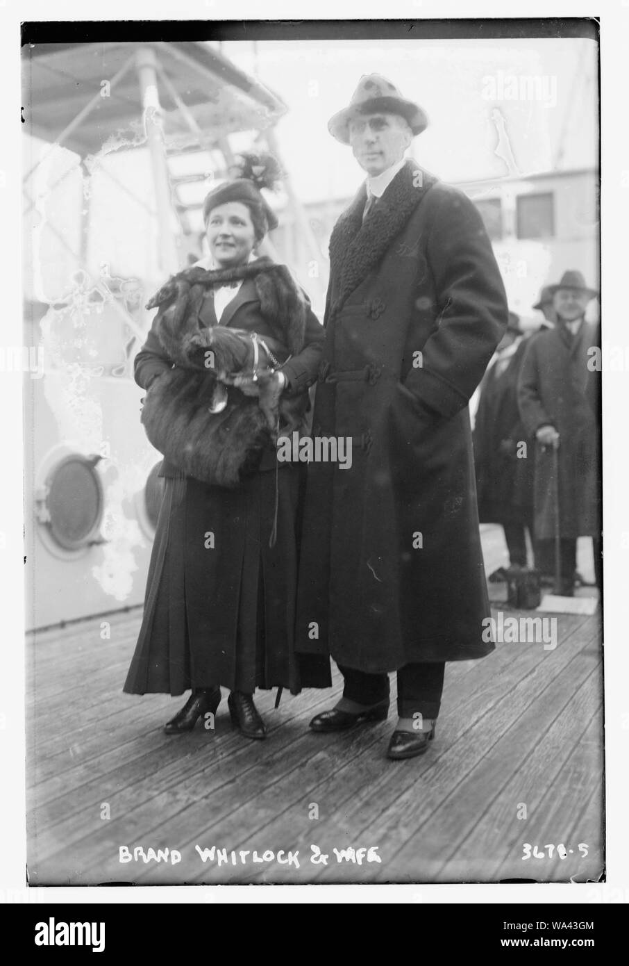 Brand Whitlock & wife Stock Photo Alamy