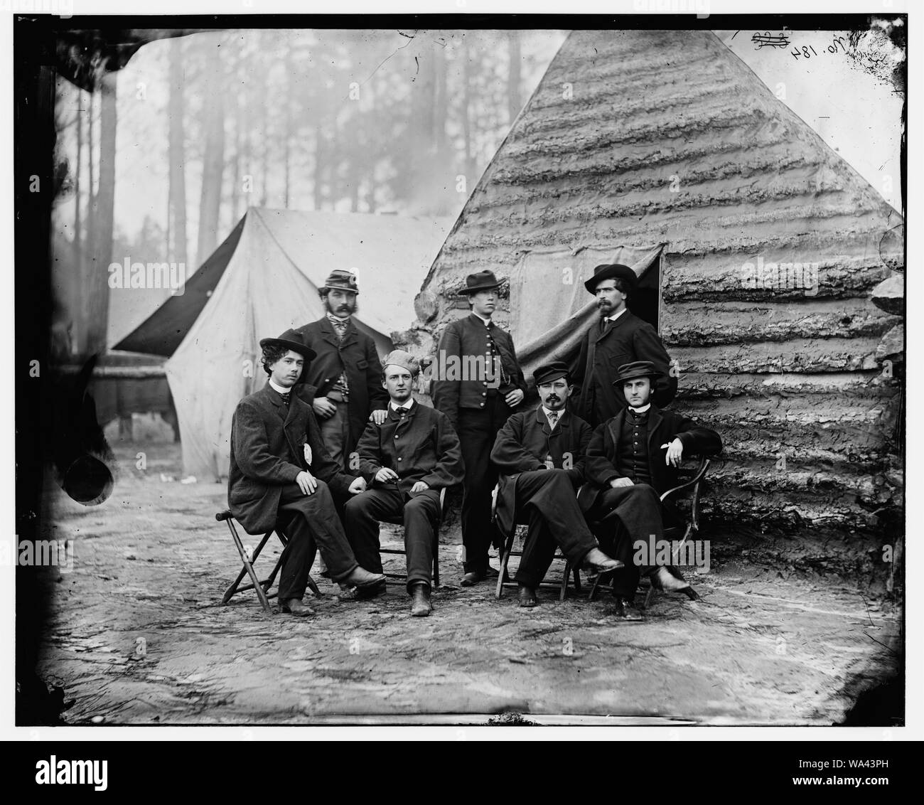 Brandy Station, Va. Clerks at Army of the Potomac headquarters Stock Photo