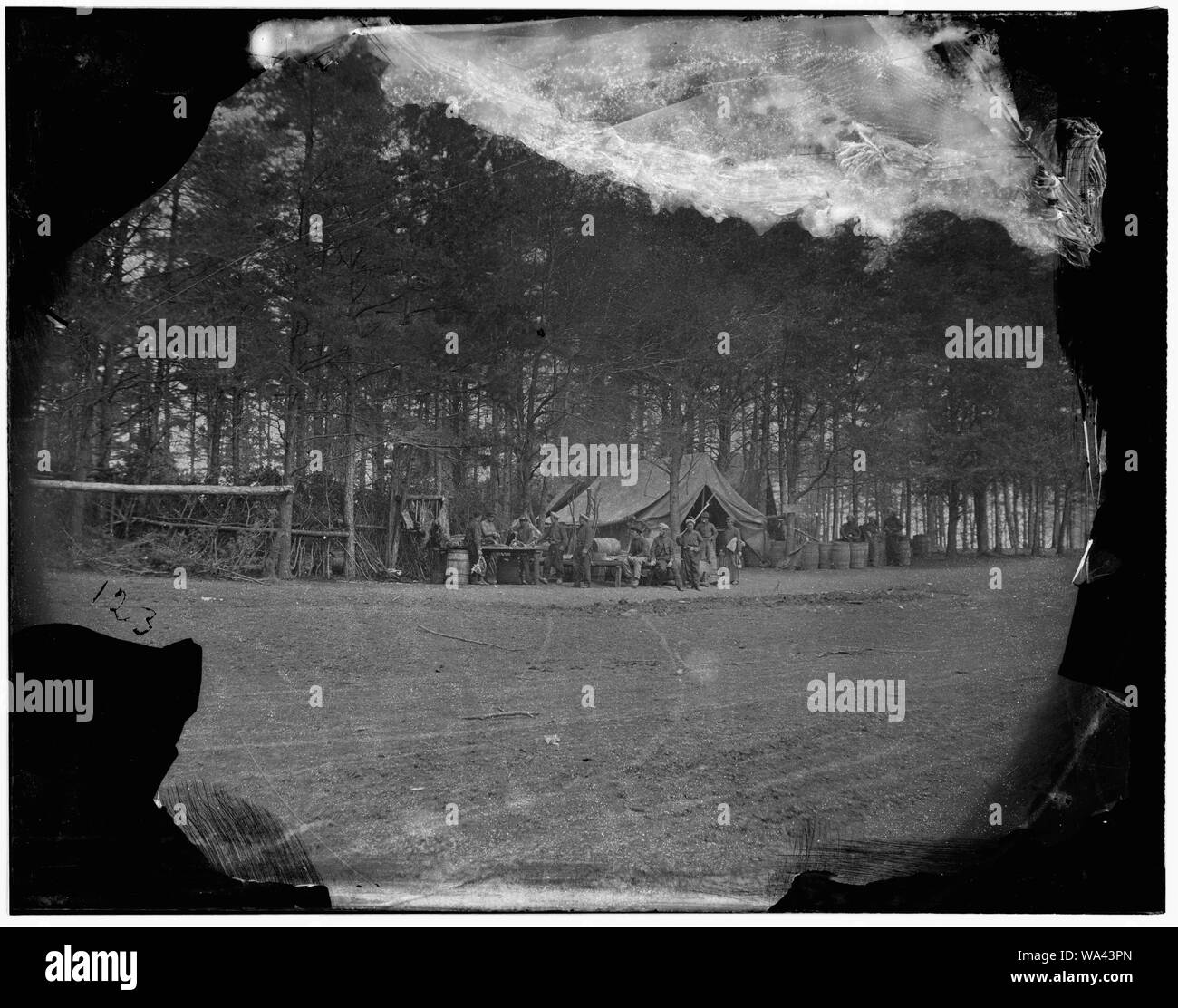Brandy Station, Va. Commissary department, Army of the Potomac headquarters Stock Photo