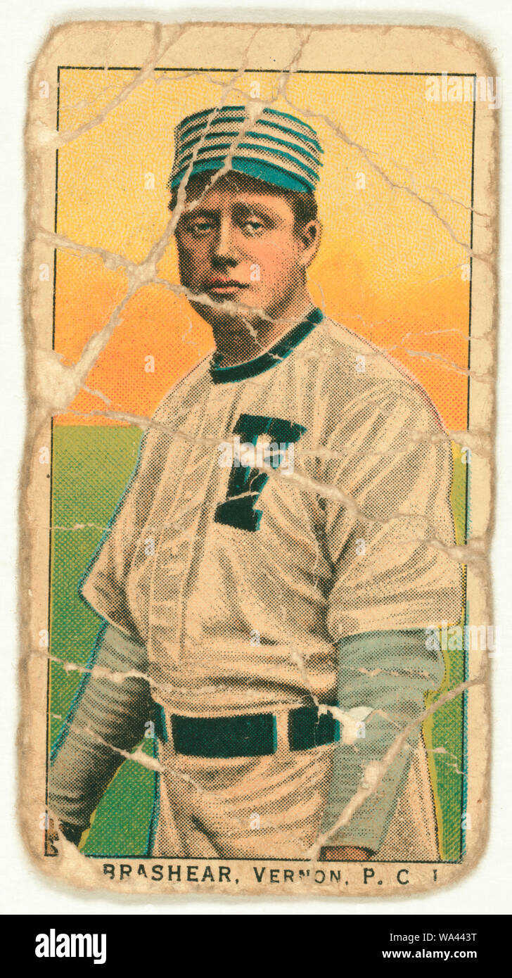 Brashear, Vernon Team, baseball card portrait Stock Photo Alamy