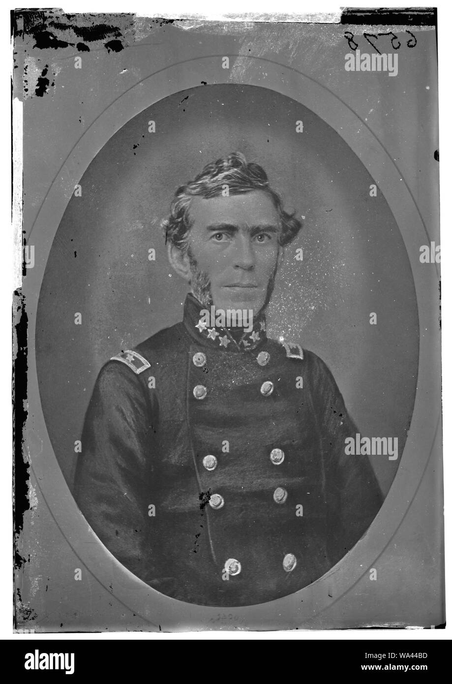 3g07984 C.S General Braxton Bragg color Civil War photo 