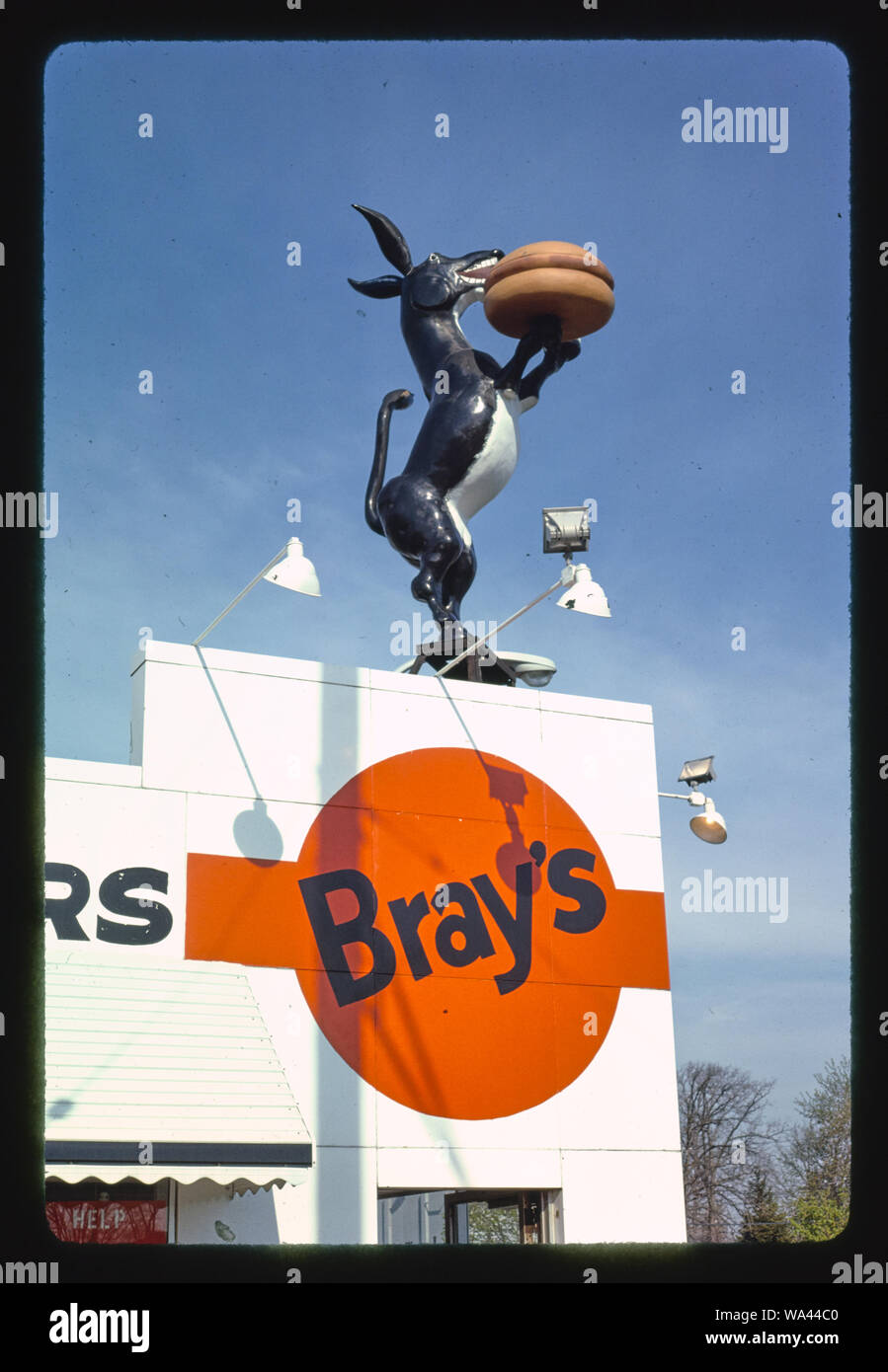 Bray's Burgers sign, Hazel Park, Michigan Stock Photo Alamy