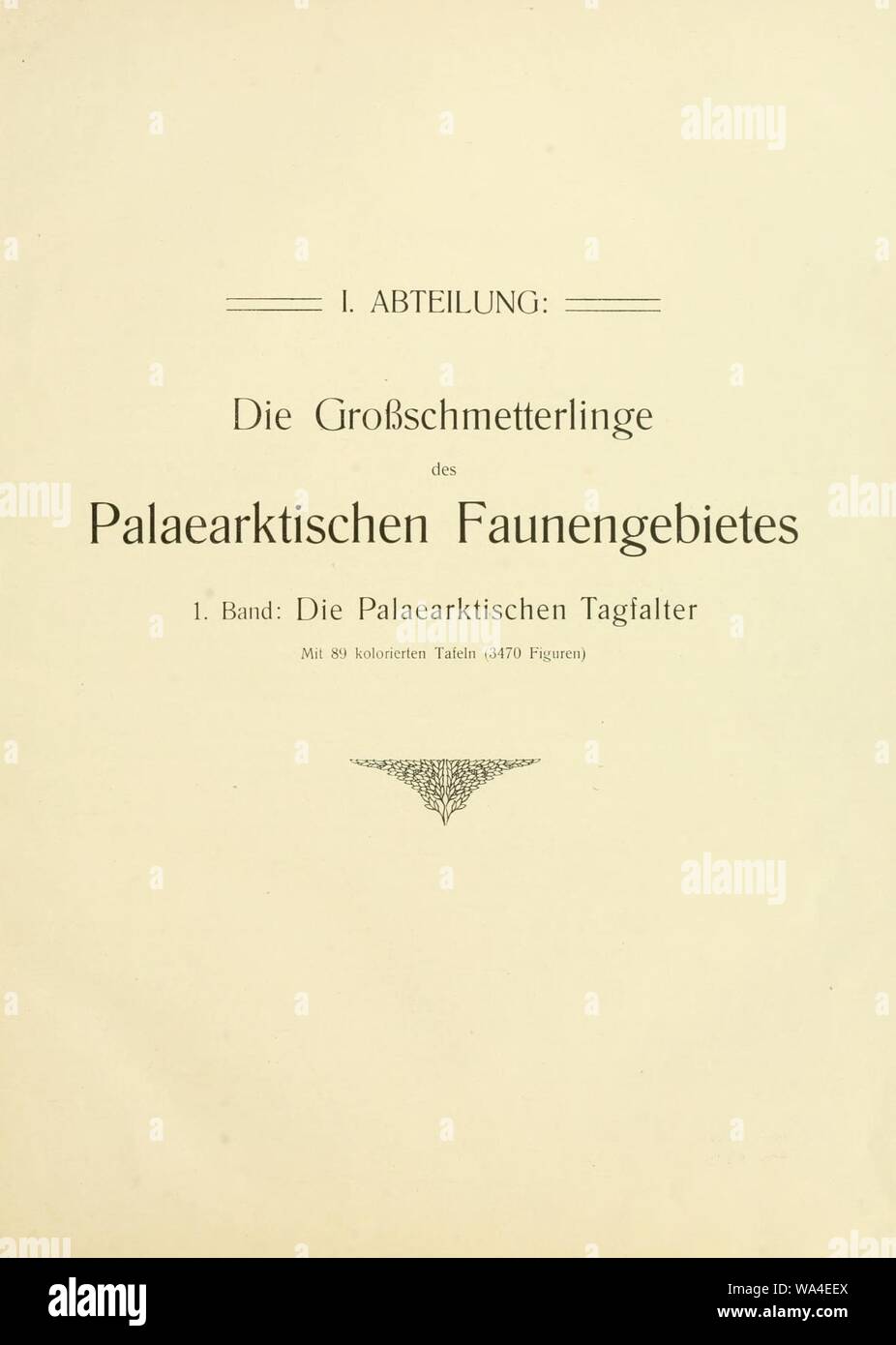 Die Gross-Schmetterlinge der Erde Stock Photo