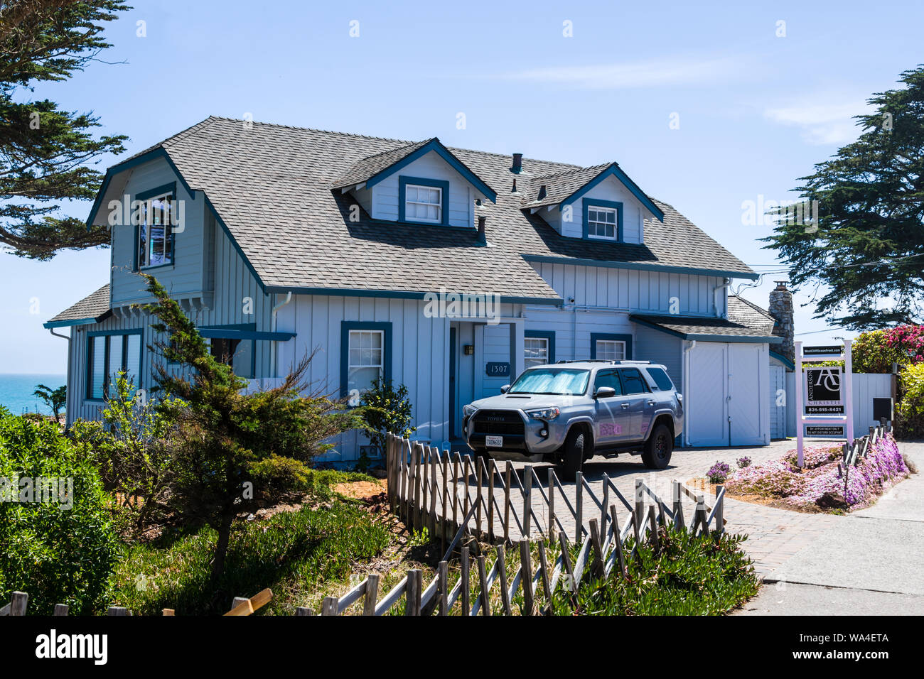 Santa Cruz, CA West Cliff Drive Stock Photo Alamy