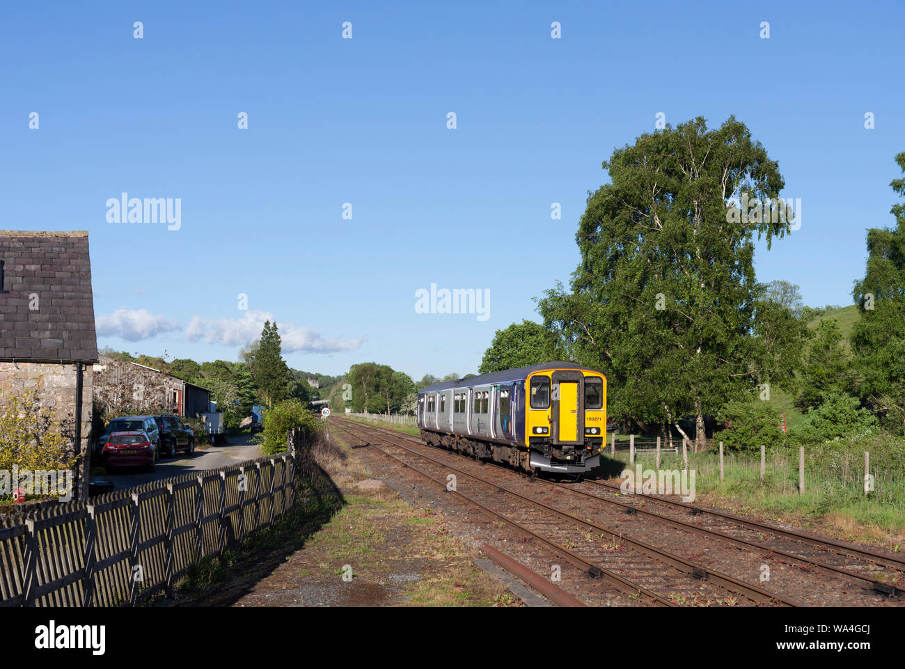 Arriva Northern rail class 150 sprinter train at Wennington on the ...