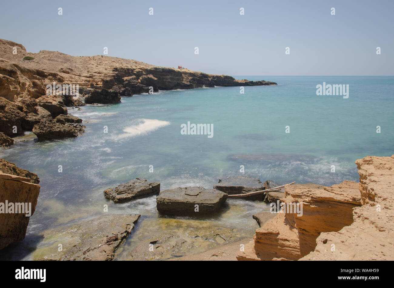 Charrana Beach In Nador city - Morocco - Stock Photo