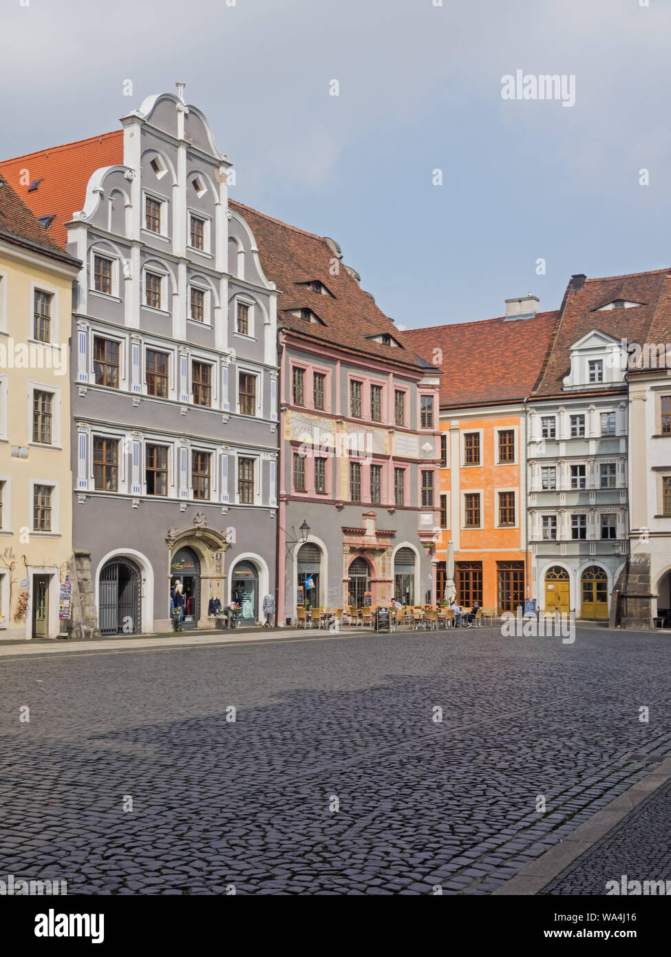 Historic buildings in the old town of Görlitz, Saxony, Germany Stock ...
