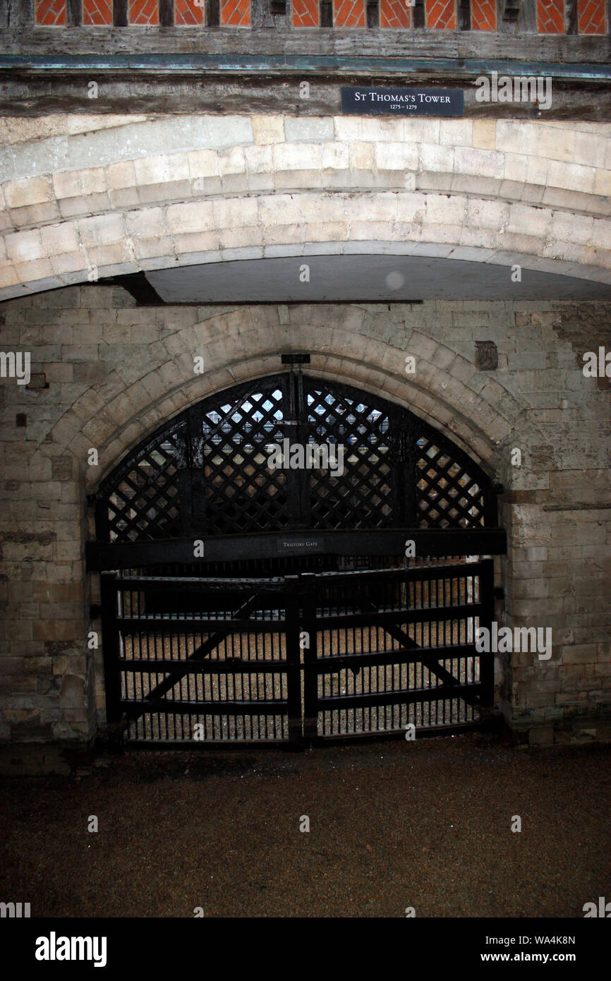 Traitors' Gate in Tower of London Stock Photo