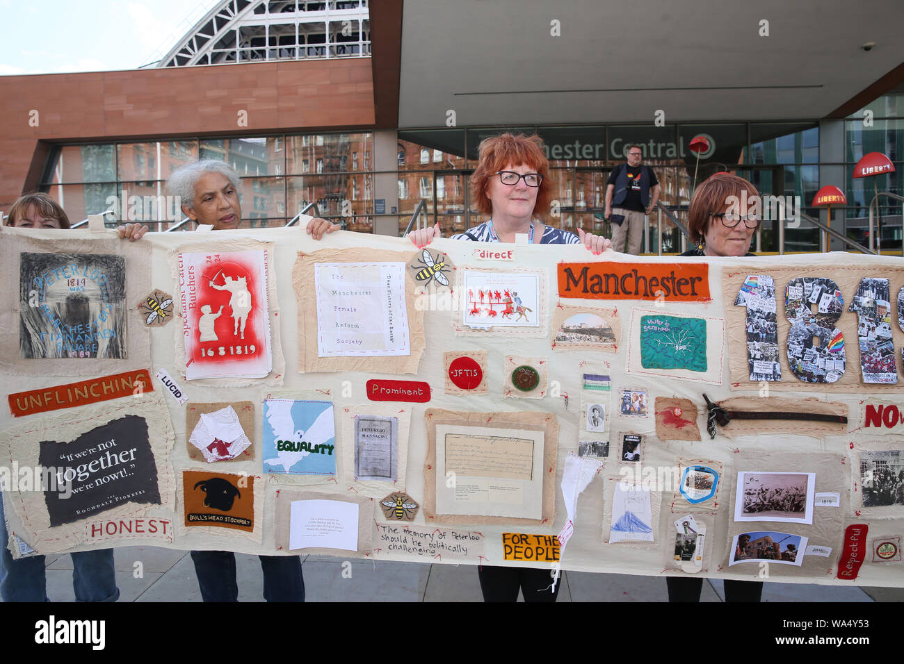 Peterloo massacre monument hi-res stock photography and images - Alamy