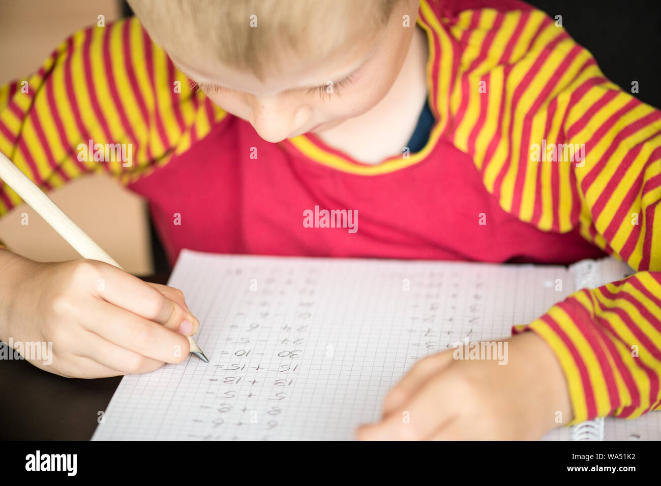 Math homework hires stock photography and images Alamy