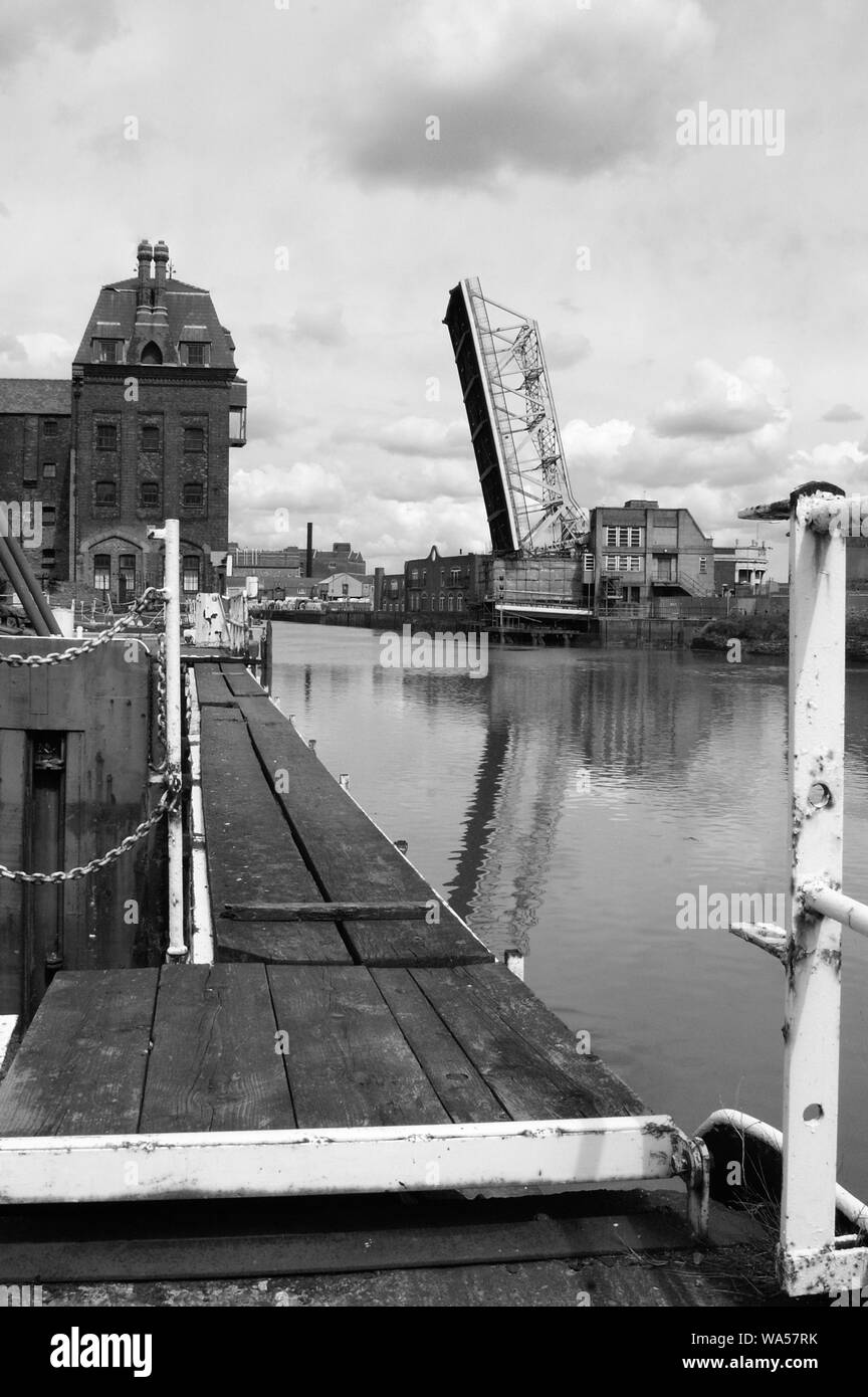 North end Shipyard, Dock office row, Hull Stock Photo