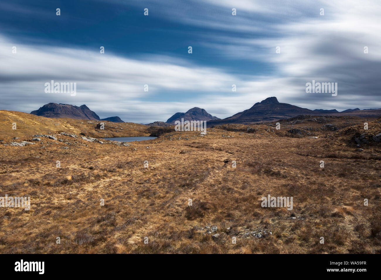 Long exposure wide angle looking back from the Wee Mad Road at some of ...